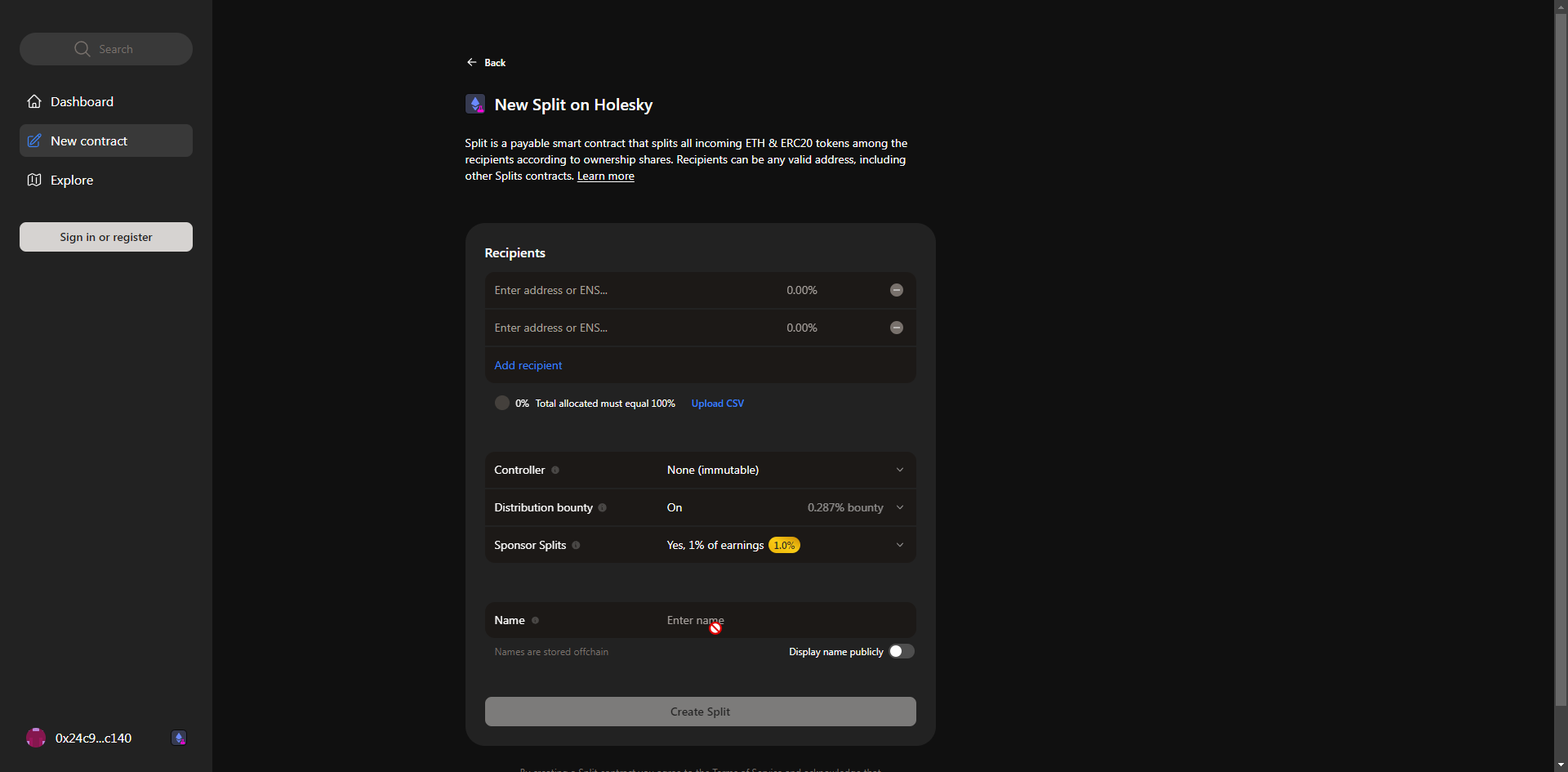 Screenshot: If your cluster would like to contribute a portion of its rewards to Obol protocol development, thereby earning Obol Incentives as part of Lido's integration of CSM into the DVβ¦