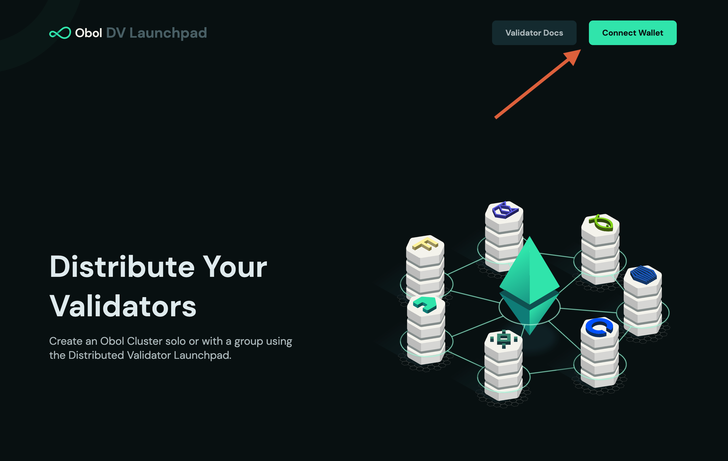 Screenshot: Connect your wallet.
